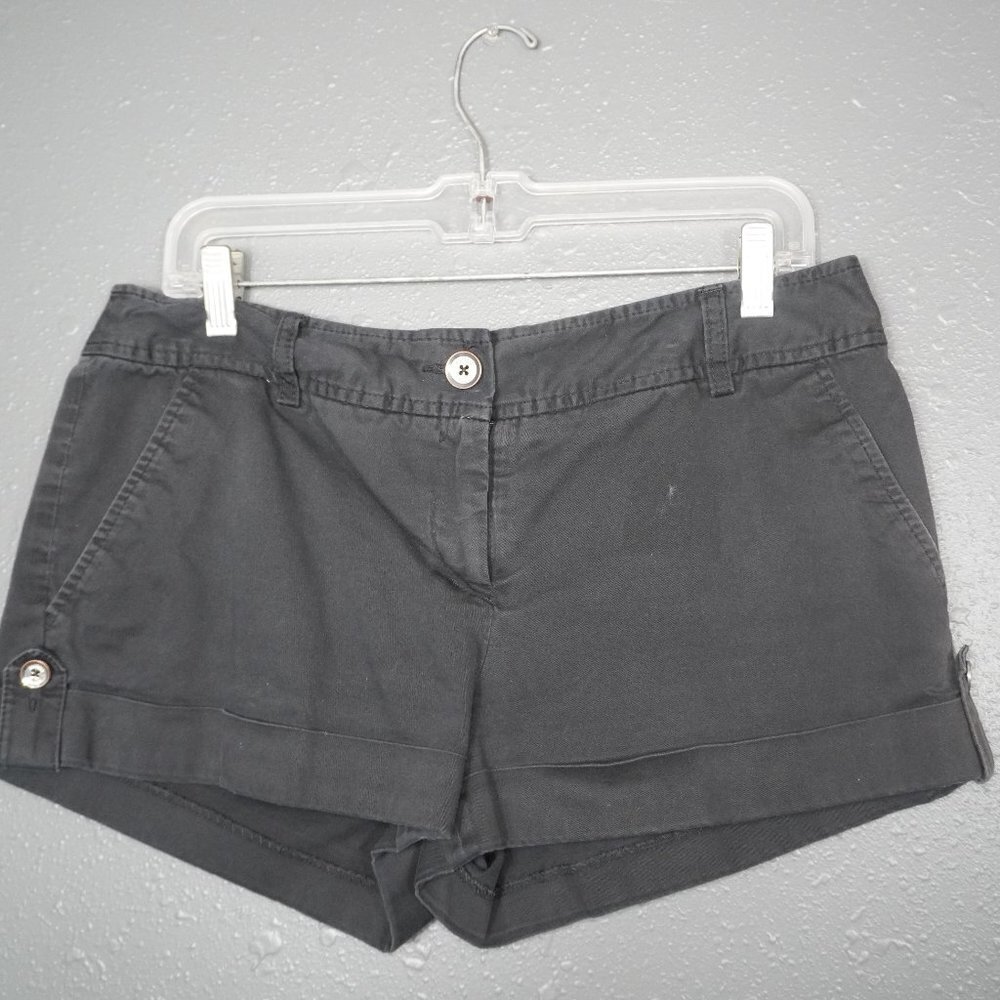 Express Design Studio Womens  Black Distressed Casual Short Shorts Size 10